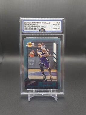 Panini LeBron James Lakers Basketball Card - Purple/Gold